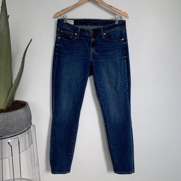 Gap Mid Rise Curvy True Skinny Jeans Dark Indigo 32 / 14 - Picture 7 of 10